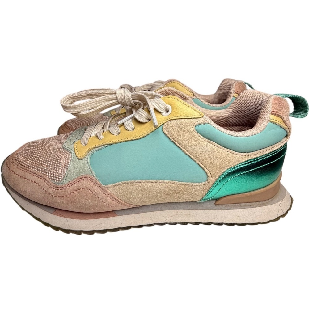 HOFF Singapore Pastel Colorblock Retro Sneakers Womens 8 EU 39 - Picture 4 of 12